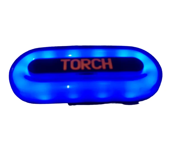 Baliza de Luz Azul Recargable para Casco de Seguridad