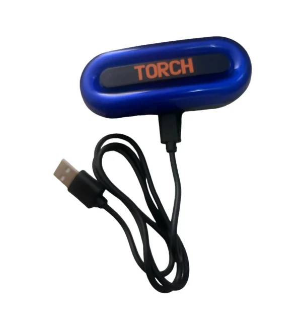 Baliza de Luz Azul Recargable para Casco de Seguridad - Image 2